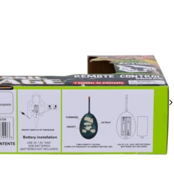 Jurassic Voyage Full Action Dinosaur  RC Remote  🆕📦⌚🏃🏻💨⚡🚚 - Picture 15 of 16